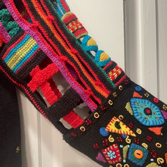 Colorful Michael Simon Embroidered Sweater - Picture 3 of 7